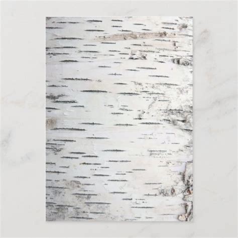 Country Rustic Birch Tree Bark Wedding Enclosure Card Zazzle