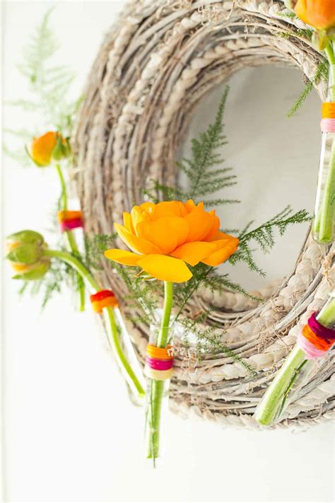 Diy Fresh Flower Wreath And How To Make It Last Songbird