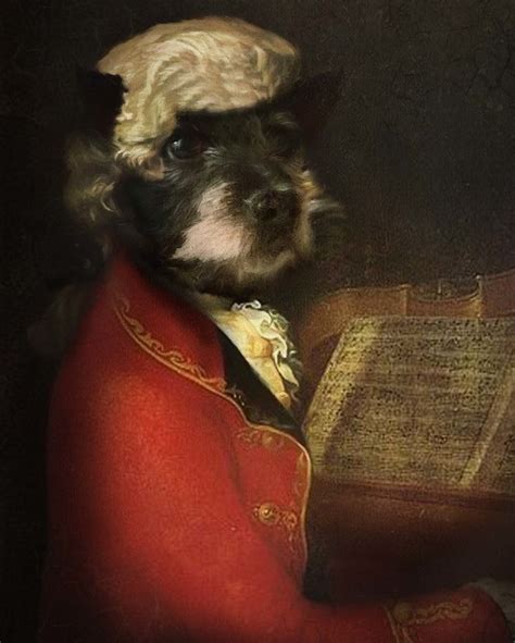 Anthropomorphism Dog Portrait Renaissance Dog Art