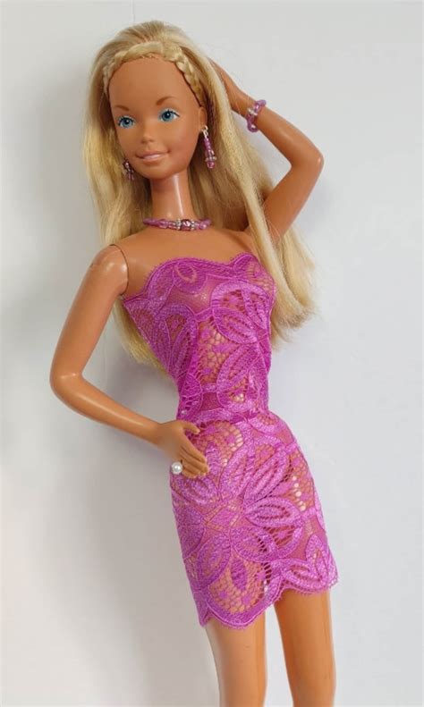supersize 18 in barbie doll clothes lilac sexy lace dress etsy
