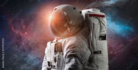 Astronaut In Space Galaxy And Nebula Space Wallpaper Spaceman Sci Fi
