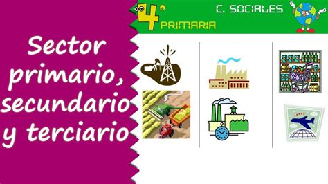 Ciencias Sociales 4º Primaria Tema 6 Sectores Primario Secundario Y