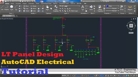 The single line diagram tool is working great. LT Panel Design with AutoCAD Electrical | Single Line Diagram for a LT Panel | A to Z ...