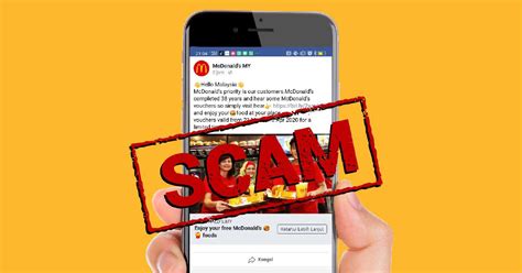 Thank you for your interest in purchasing mcdonald's gift certificates. McDonald's® Malaysia | SCAM Alert: Free McDonald's ...
