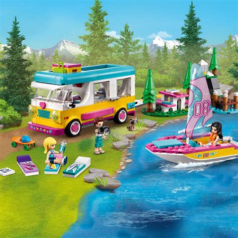 Lego® Friends Forest Camper Van And Sailboat Ag Lego® Certified