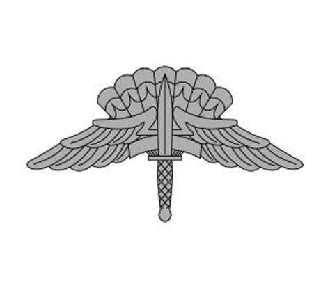 Us Army Military Free Fall Parachutist Halo Badge Vector Etsy