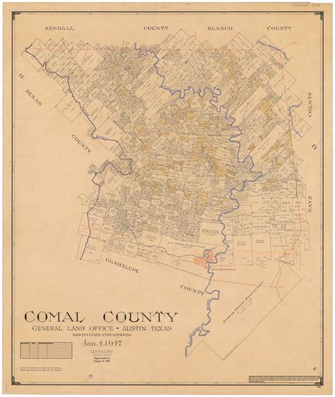 Comal County 95462 Comal County General Map Collection 95462