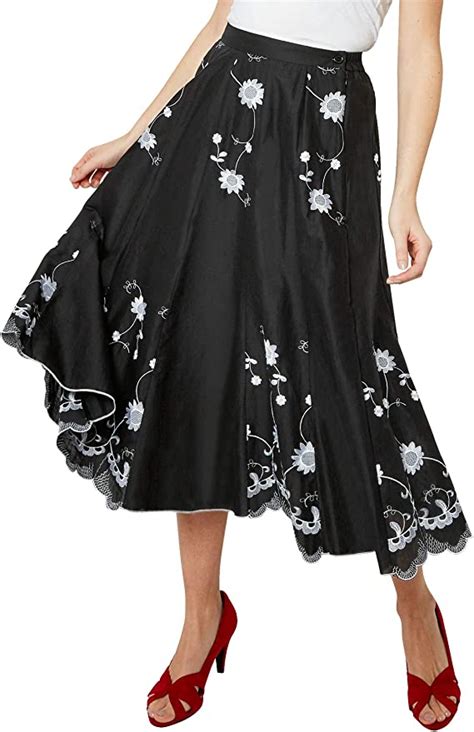 Joe Browns Womens Floral Embroidered Simple Summer Midi Skirt Amazon