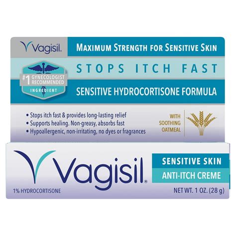 Vagisil Anti Itch Vaginal Creme Maximum Strength 1 Oz