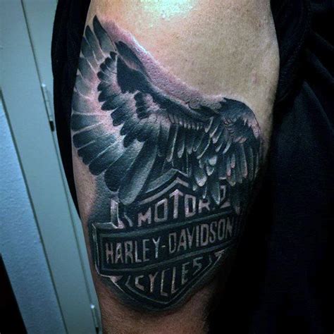 Harley Eagle Tattoos For Men
