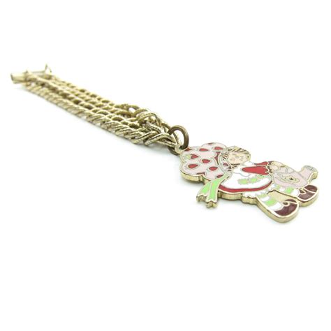 Strawberry Shortcake With A Watering Can Charm Bracelet Gold Chain