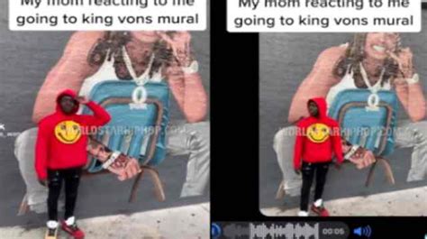 A Fan Went To O Block To Visit King Vons Mural And His Moms Reaction Was Too Much