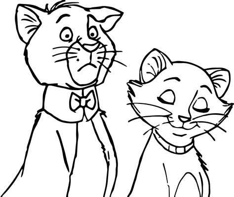 Free Printable Aristocats Coloring Pages Can You Feel Paintcolor Ideas