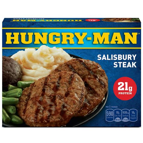 Hungry Man Salisbury Steak Frozen Dinner 16 Oz