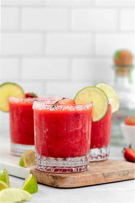 Skinny Frozen Strawberry Margarita Eat With Clarity