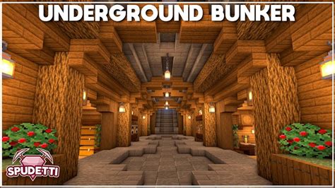 Minecraft How To Build An Underground Survival Bunker Tutorial 2021