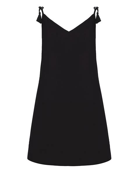 Basic Black Cotton Beach Dress | Fashion World