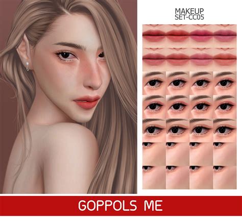 Goppols Me Gpme Gold Makeup Set Cc05 Download Hq Mod In 2021