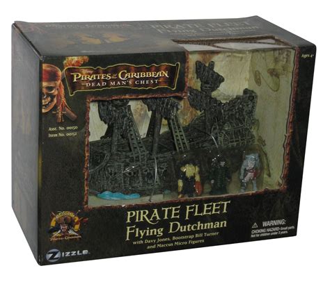 Pirates Of The Caribbean Fleet Flying Dutchman Figure Set Davy Jones