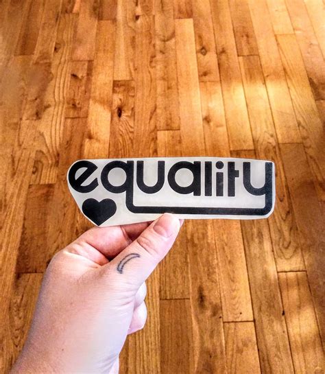 Equality Waterproof Vinyl Sticker Bumper Sticker Laptop Etsy