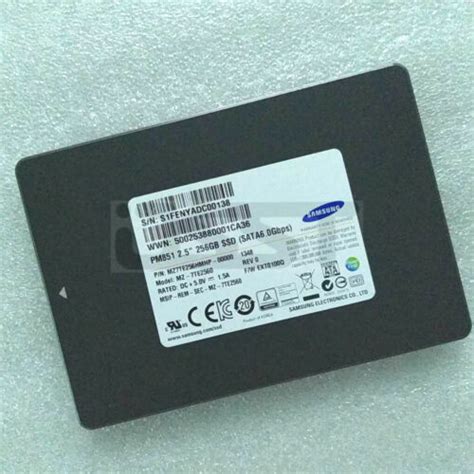 Samsung PM851 2 5 256GB SSD MZ 7TE2560 MZ7TE256HMHP 00000 Solid State