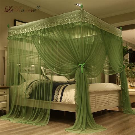 Leradore Princess Style Mosquito Nets For Bed Thickened Steeless Stents