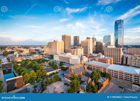 Oklahoma City Oklahoma Usa Downtown Cityscape Stock Image Image Of