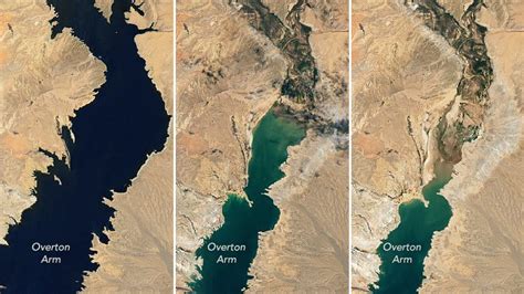 Lake Mead Nasa Photos Show Stunning Levels Of Water Loss Since 2000