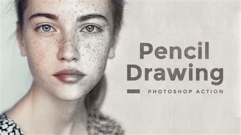 Pencil Drawing Effect Photoshop Action Tutorial Youtube