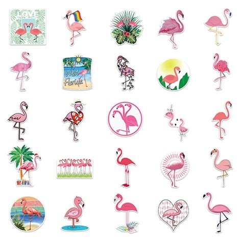 50pcs Flamingo Stickers Wholesale Stickers