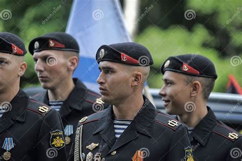 Russian Marines In Uniform Editorial Stock Photo Image Of Landmark