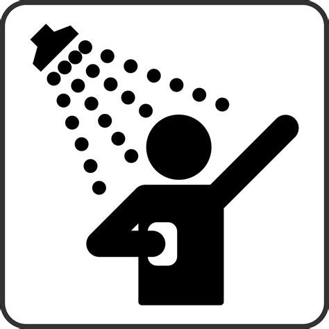 Person Taking Shower Clip Art Image Clipsafari