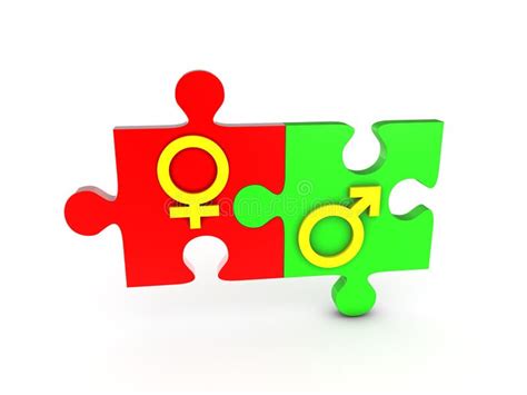 Gender Puzzle Stock Illustration Illustration Of Golden 42966338