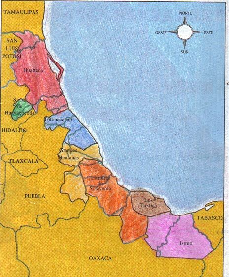 Mapa De Las Regiones De Veracruz Y Sus Municipios Imagui
