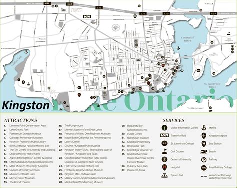 Kingston Tourist Attractions Map