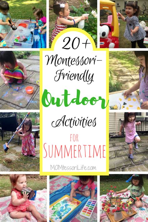 20 Montessori Friendly Outdoor Activities For Summertime Momtessori Life