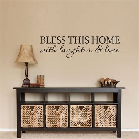 Bless This Home With Love And Laughter Wall Decal Vinyl Etsy