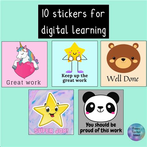Mash Class Level Stickers For Digital Learning