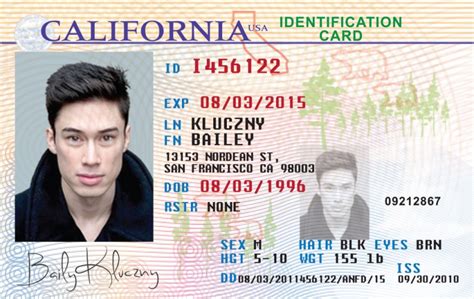 In california, dmv may issue an id card to a person of any age. Identifications - ADC
