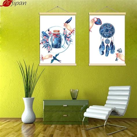 50+ sketsa lukisan cat air lingkungan, gambar lukisan dengan memandang keindahan alam, manusia bisa menjadi lebih tenang dan merasa damai. Atfipan Nordic Framed Dekoratif Gambar Cat Air ...