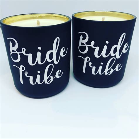 Bride Tribe Soy Wax Candle Handmade Customise Gold Etsy Handmade