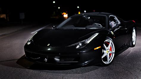 Fonds Decran Ferrari 458 Italia Noir Voitures Télécharger Photo