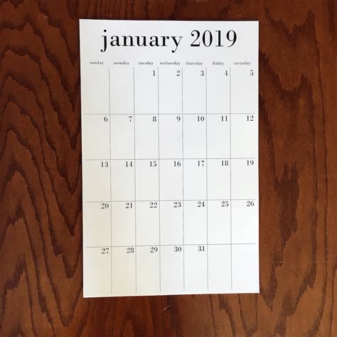 2020 2021 Wall Calendar 11x17 With Option To Add Magnet Etsy