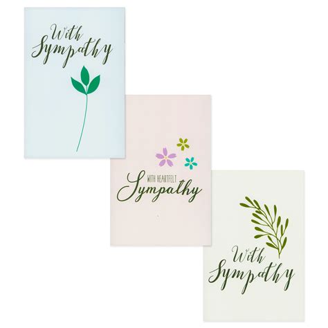 48 Pack Bulk Sympathy Cards With Envelopes Box Set 6 Foliage Designs