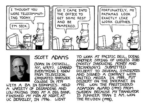 Scott Adams Profile Comic Book Artists Cartoonist Postcard
