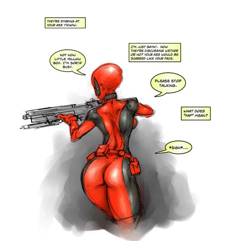 Deadpool Marvel Hard Translated Third Party Edit Translated Ass Comic Formal Genderswap