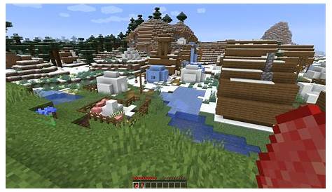naturally generated18w49 ice village, right by spawn : r/Minecraft