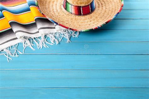 Mexico Mexican Sombrero Background Copy Space Stock Photo Image Of