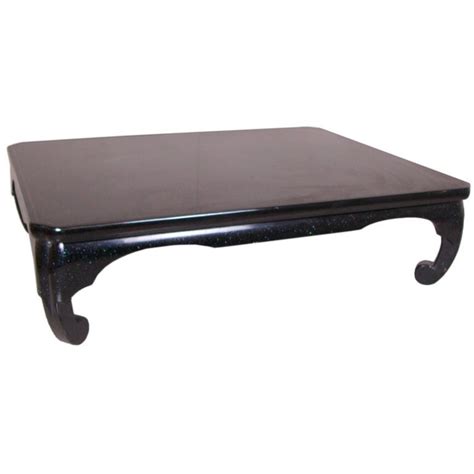 Japanese Black Lacquer Coffee Table At 1stdibs