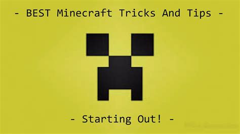 Best Minecraft Tips And Tricks Youtube